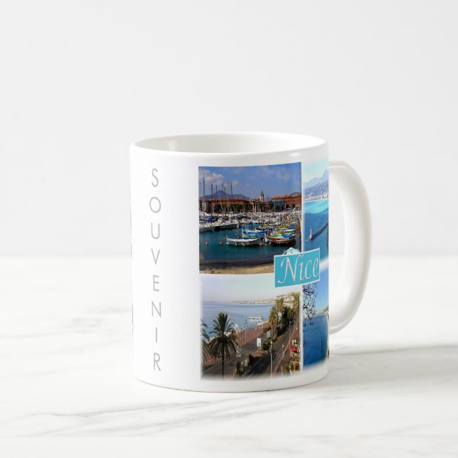 Mug zFR045 NICE, Provence, France, (Devant droit)