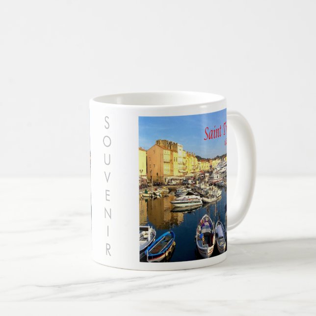 Mug zFR078 SAINT TROPEZ Riviera française, France, (Devant droit)