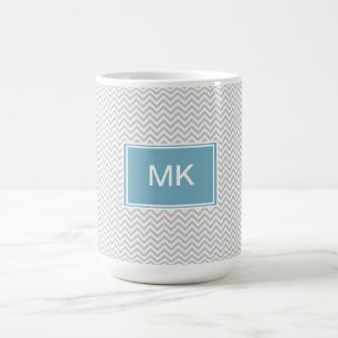 Mug Zigzag gris simple