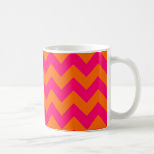 Mug Zigzag orange et rose