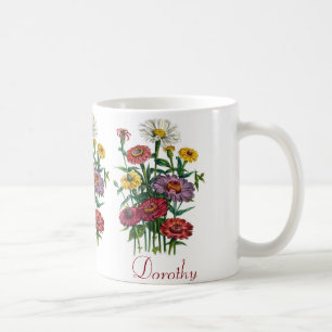 Mug Zinnias personnalisées