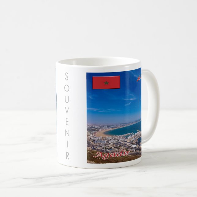 Mug zMA026 AGADIR, Maroc, Afrique, (Devant droit)