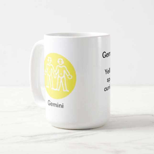 Mug - Zodiac Colour for Gemini (Front Left)