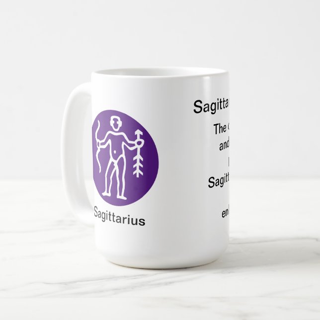 Mug - Zodiac Colour for Sagittarius (Front Left)