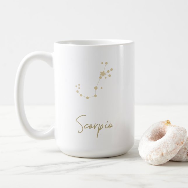 Mug Zodiaque de Constellation de Scorpio (Avec donut)