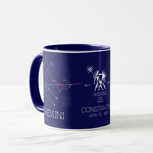 Mug Zodiaque Gemini (Devant gauche)