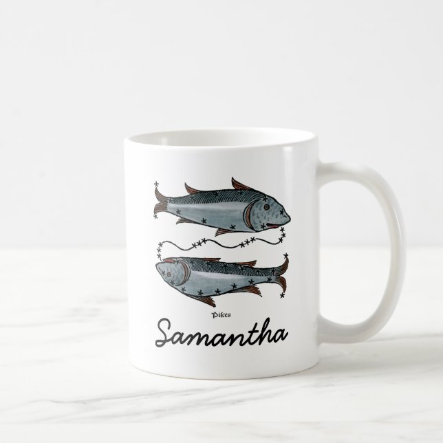 Mug Zodiaque : Poissons en couleurs (Droite)