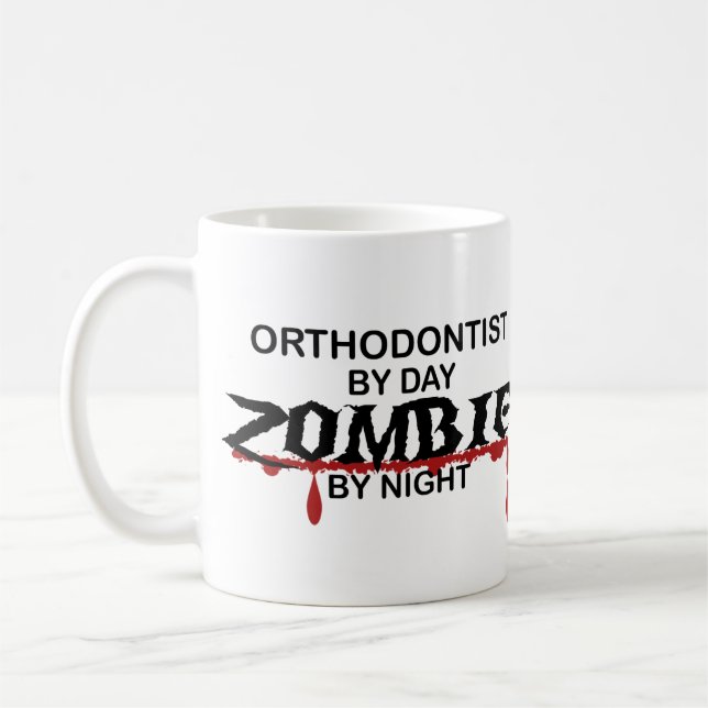 Mug Zombi d'orthodontiste (Gauche)