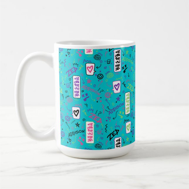 Mug Zombies 2 | Motif des années 80 (Gauche)