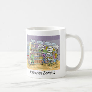 Mug Zombies végétariens Vous voulez des GRAINS, DES GR