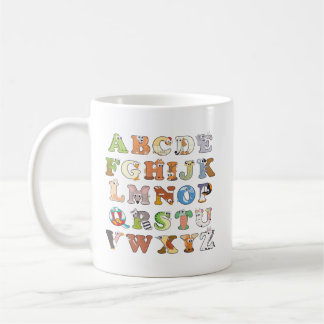 Mug Zoo - Lettres alphabétiques sur les animaux - Appr