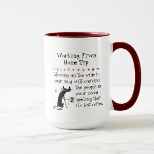 Mug Zoom Rencontre Vin Conseils amusant Citation avec