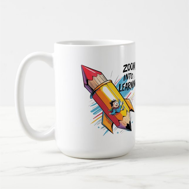 Mug Zoom sur l'apprentissage - Éducation et croissance (Gauche)