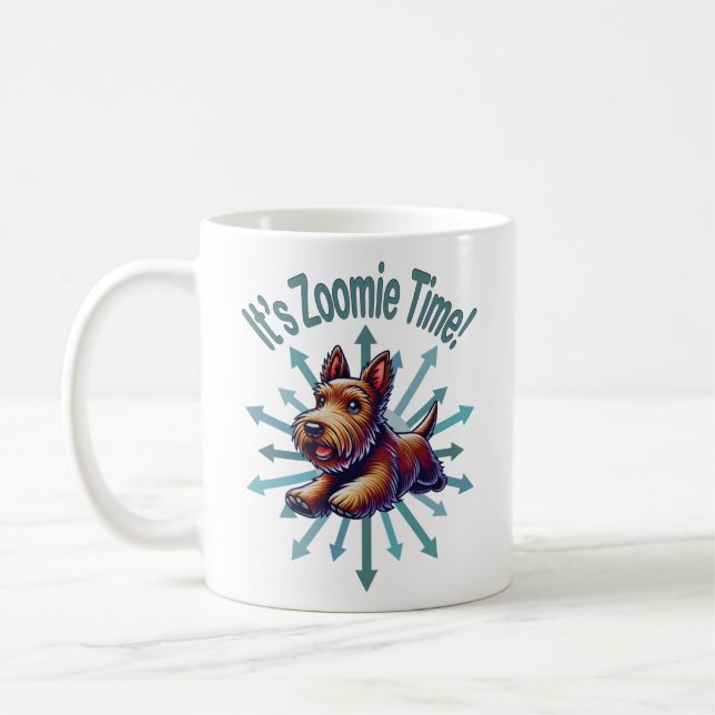 Mug Zoomie Time Brown Scotty (Gauche)