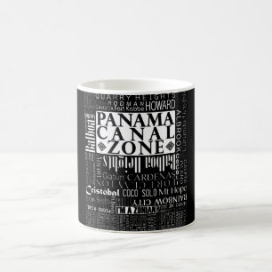 Mug ZPC - Zone du canal de Panama en blanc