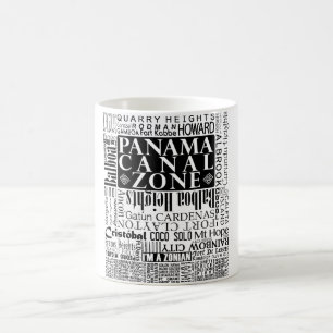 Mug ZPC - Zone du canal de Panama en noir