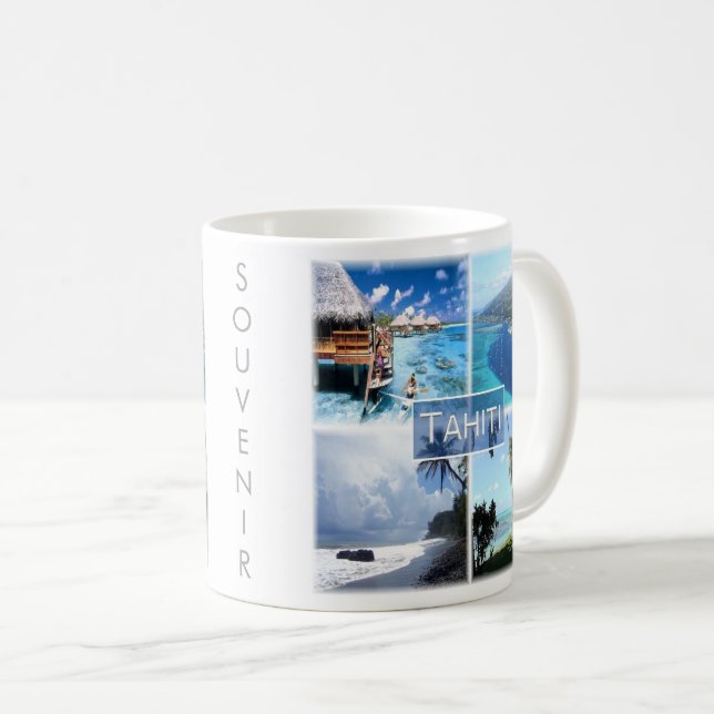 Mug zPF003 TAHITI, Polynésie française, Océanie, (Devant droit)