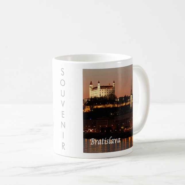 Mug zSK005 BRATISLAVA, Slovaquie, Europe, (Devant droit)