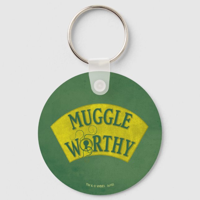 MUGGLE WORTHY™ KEYCHAIN (Front)