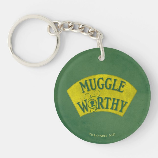 MUGGLE WORTHY™ KEYCHAIN (Front)