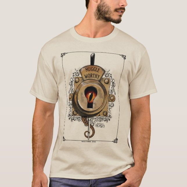 MUGGLE WORTHY™ Lock T-Shirt (Front)