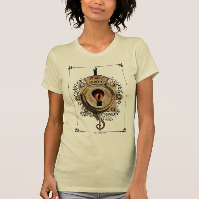MUGGLE WORTHY™ Lock T-Shirt (Front)
