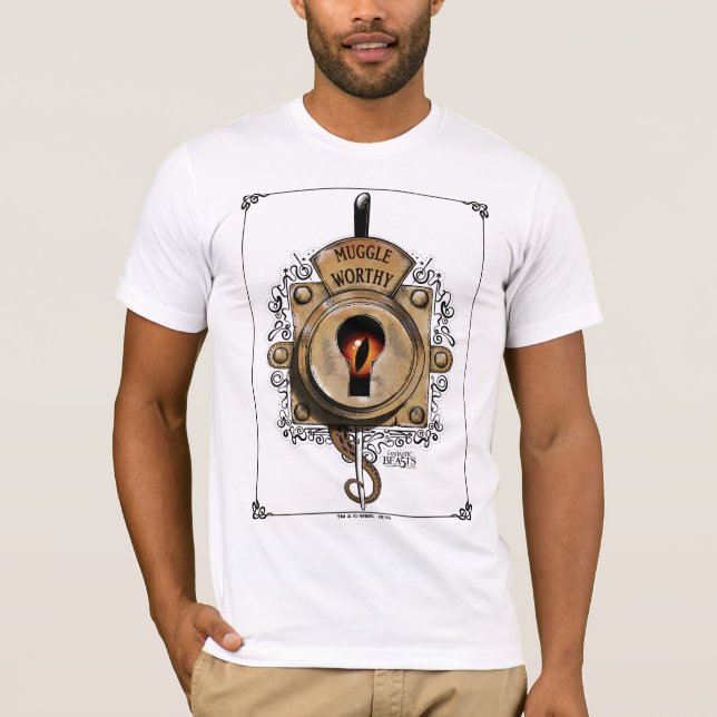 MUGGLE WORTHY™ Lock T-Shirt (Front)