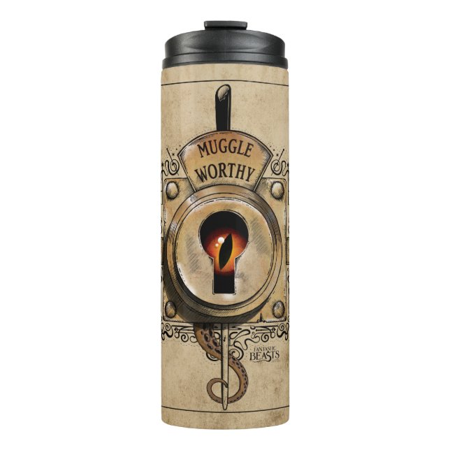 MUGGLE WORTHY™ Lock Thermal Tumbler (Front)