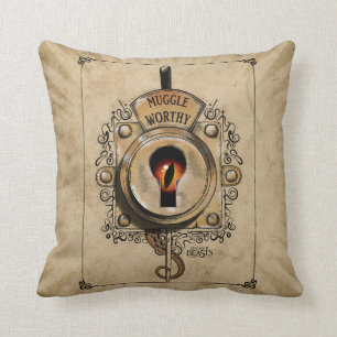 MUGGLE WORTHY™ Lock Throw Pillow