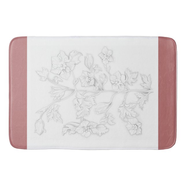 Mughal Design on a Bath Mat (Front)