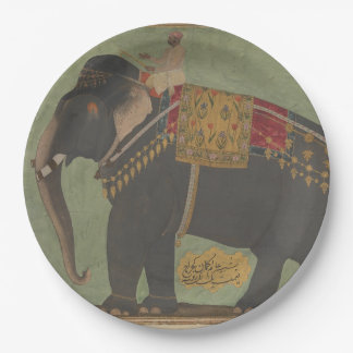 Mughal Elephant Paper Plate