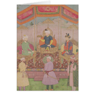 Mughal Emperor Babur and his son, Humayan