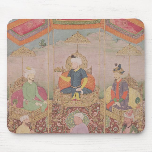 Mughal Emperor Babur and his son, Humayan Mouse Pad (Front)