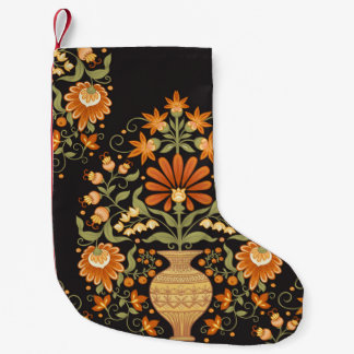 Mughal Fantasy: Retro Floral Opulence Small Christmas Stocking