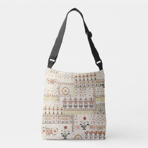 Mughal Floral Paisley: Ethnic Digital Elegance. Crossbody Bag