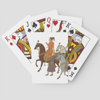 Mughal Maharaja on Horseback Playing Cards, Indian Cards