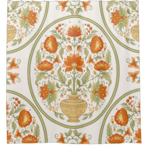Mughal Motif Fantasy Flowers Pattern