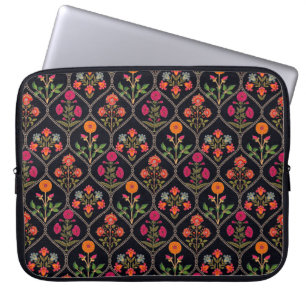 mughal motif Kani Look ornament pattern multi colo Laptop Sleeve