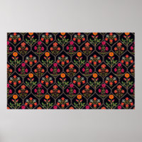 mughal motif Kani Look ornament pattern multi colo