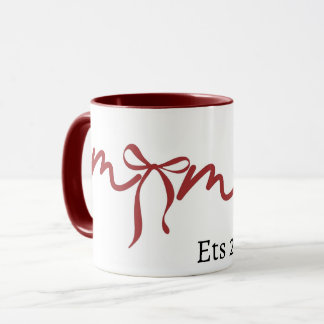 MugMama Bow Mug 2026 Cute Gift for Mom Minimalist 
