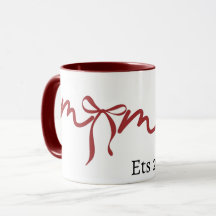 MugMama Mug à ruban 2026 Cadeau mignon pour maman