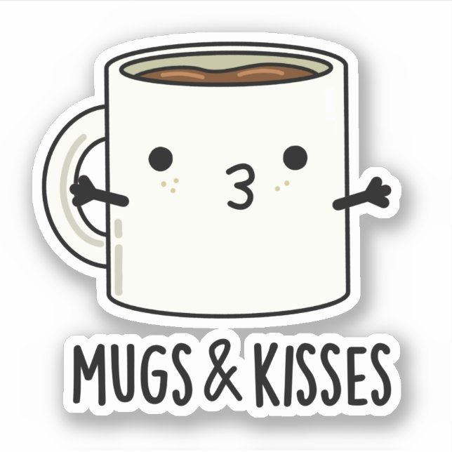 Mugs And Kisses Funny Mug Pun  (Front)