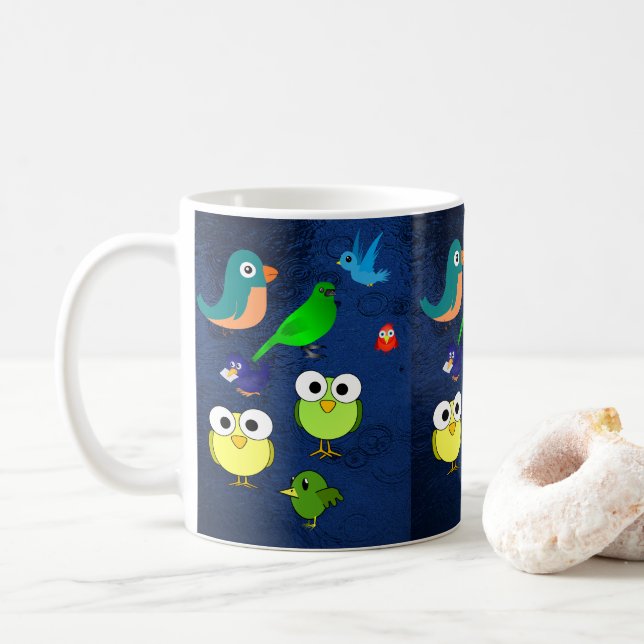 mugs birds (With Donut)
