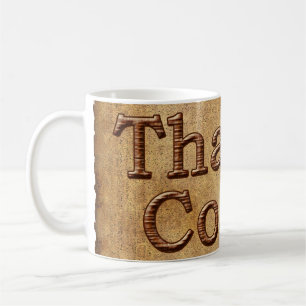 Mugs Cadeaux de Coach Rustiques MERCI