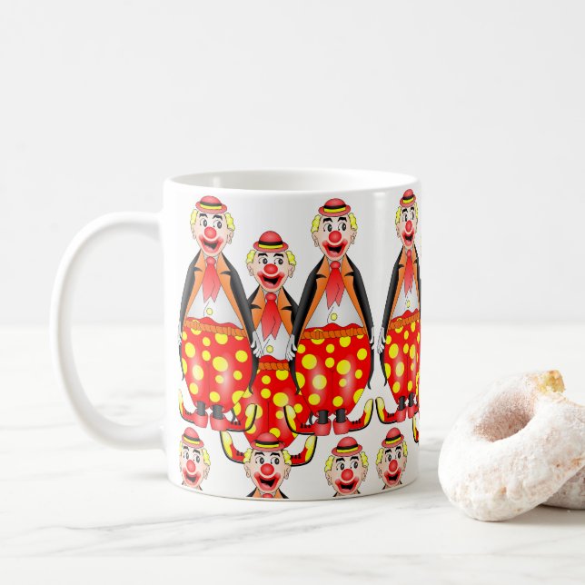 mugs clowns cirque (Avec donut)