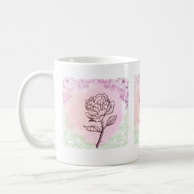 Mugs & Cups || Rose Bloom Mug (Left)