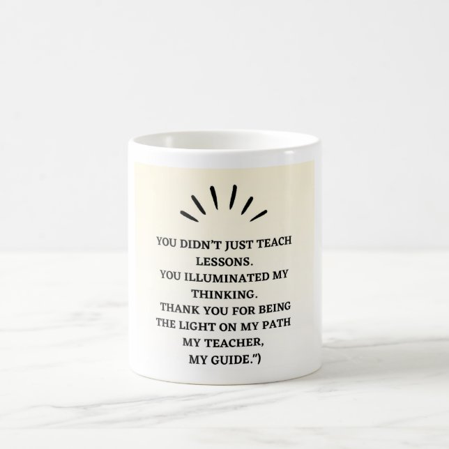 Mugs d'appréciation de l'enseignant (Centre)