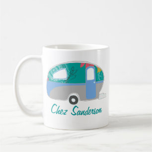 Mugs d'art caravaniers rétro personnalisés