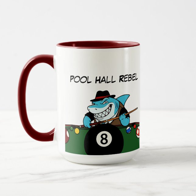 Mugs de café Jumbo rebelles et drôles de billard (Gauche)
