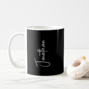 Mugs de café moderne Nom de script Élégant Modèle